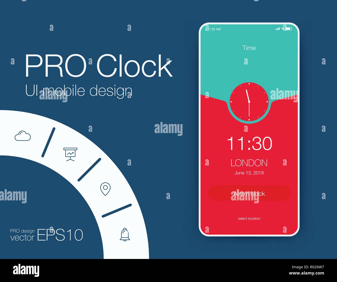 Date application UI design concept. Stock vector eps 10 Stock Vector ...