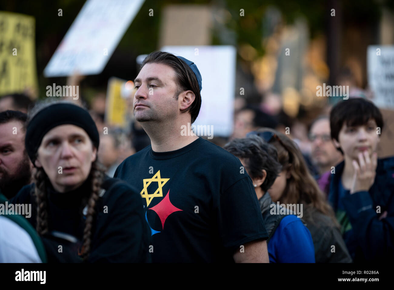 jewish man in a t shirt with the star of david designed by tim
