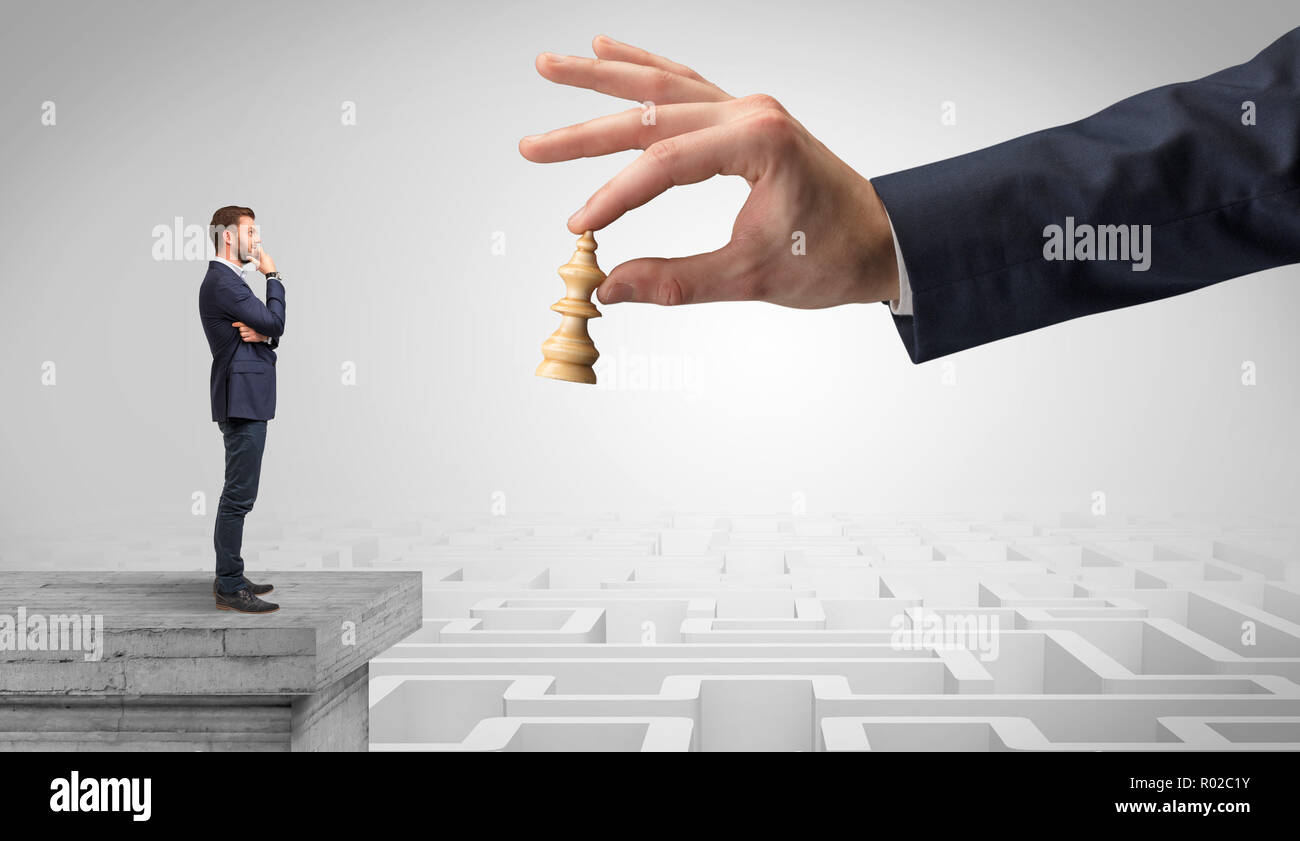 Little Businessman From The Top Of The Labyrinth Fixing Long Term Plan 