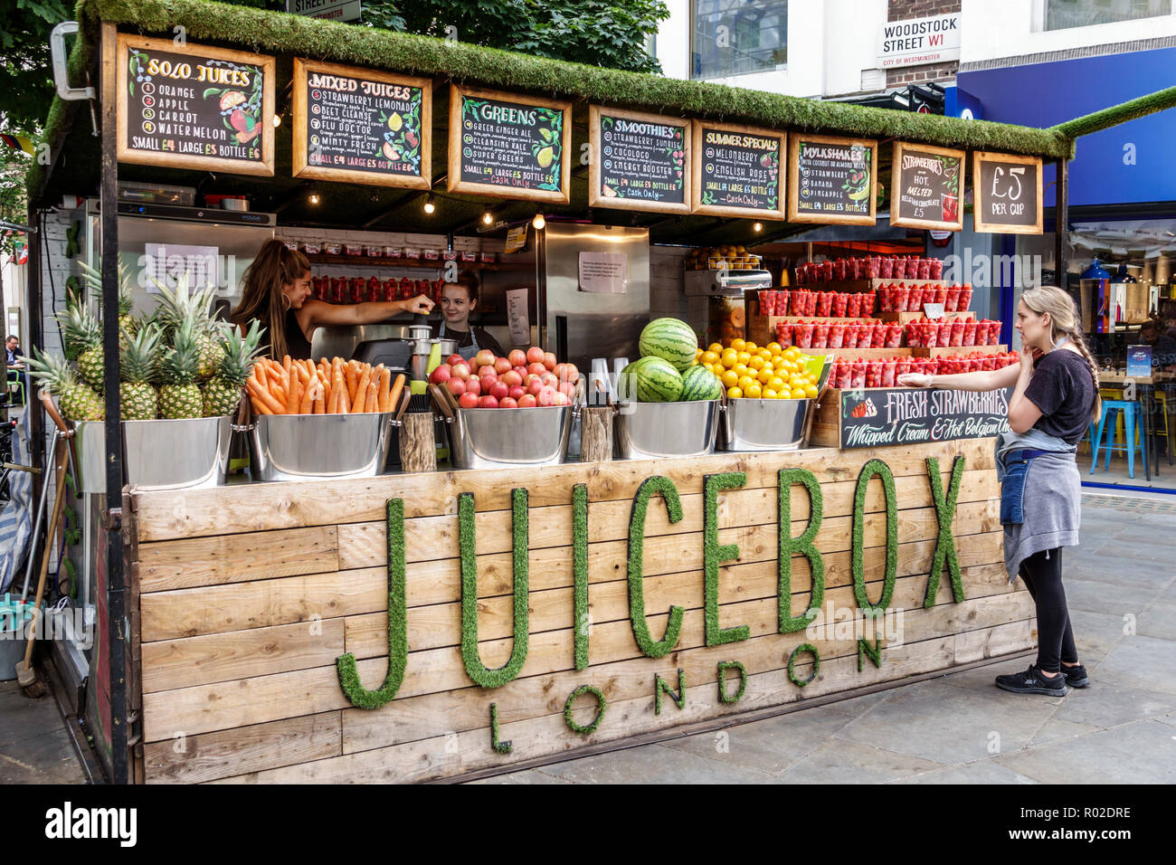 United Kingdom Great Britain England, London, Marylebone, food vendor