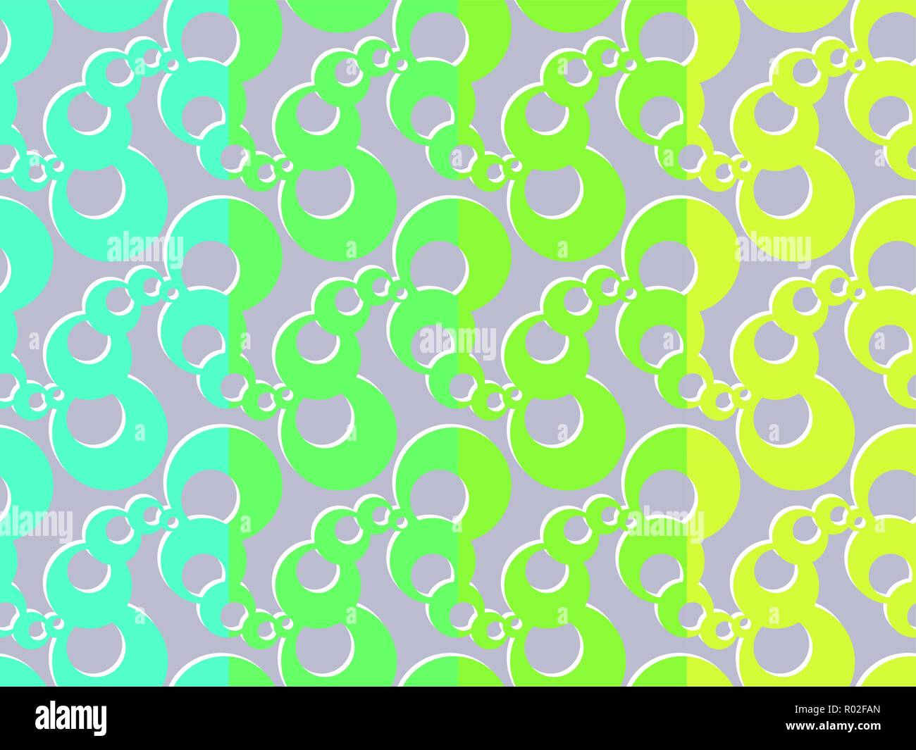 Abstract Colorful Seamless Pattern Set Vintage Geometric Rounded