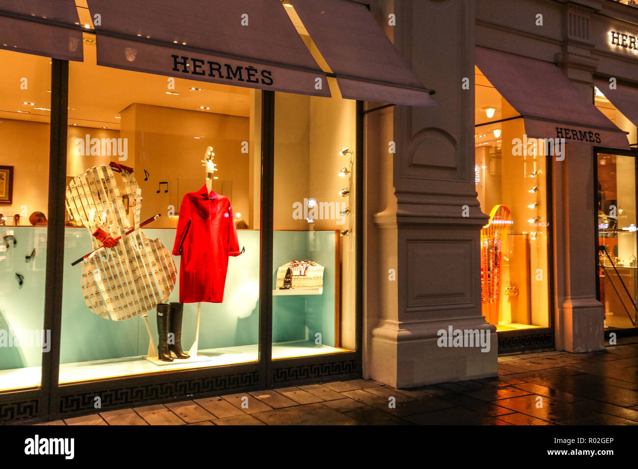 Vienna shopping, Hermes,Austria, Graben street, Europe Stock Photo