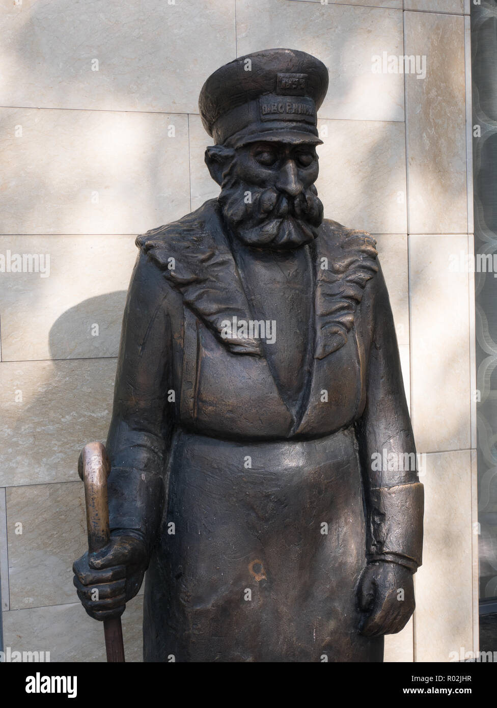 Bronze statue based on The Janitor by Niko Pirosmani, a famous Georgian  painter, located in Tbilisi, Georgia Stock Photo - Alamy