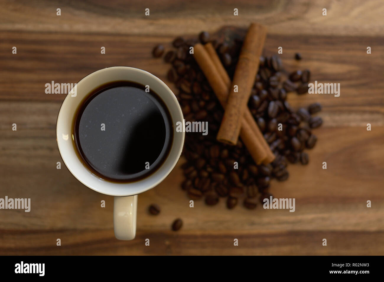 Coffee and cinnamon Stock Photo