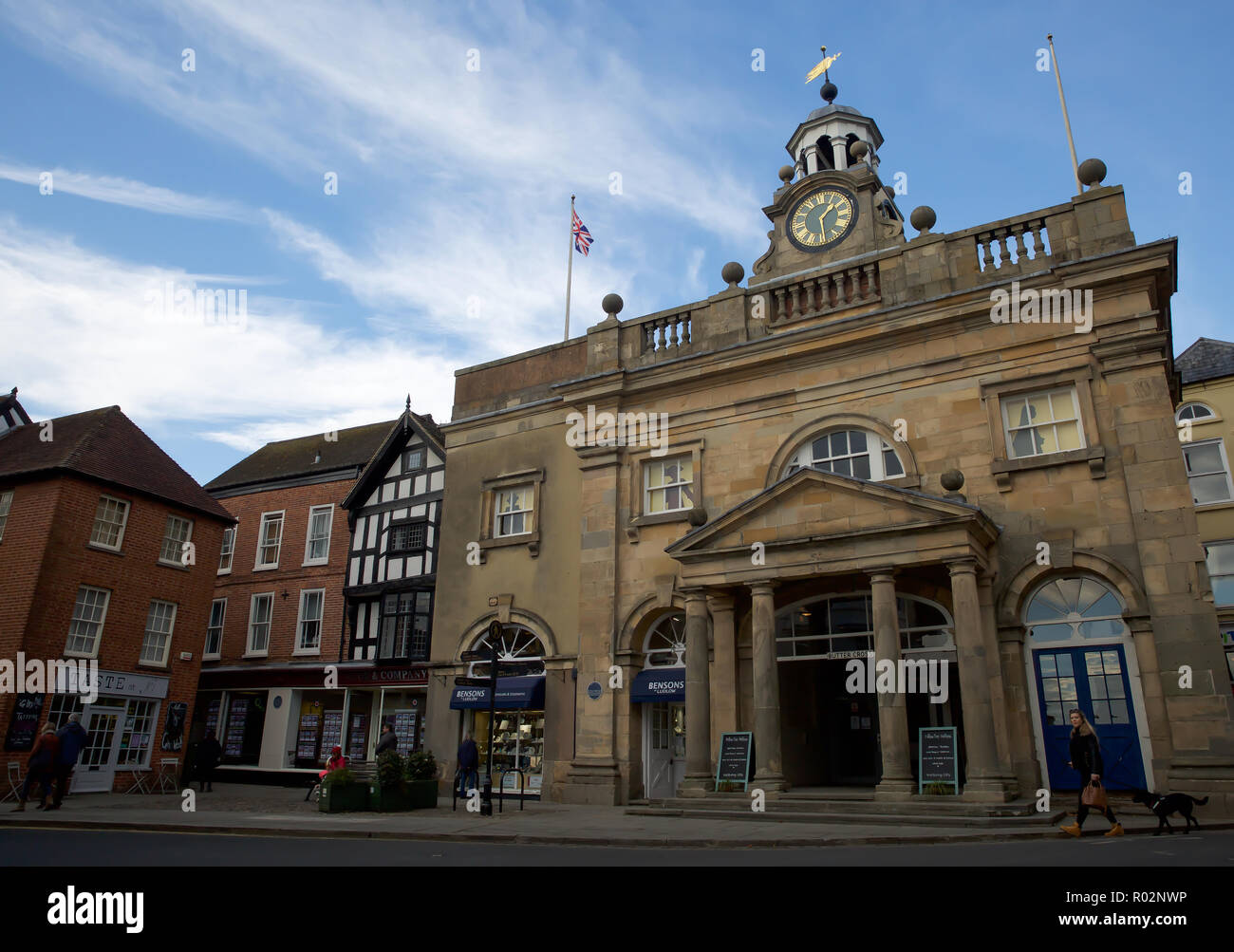 Town Hall in Ludlow Shropshire, UK Stock Photo Alamy