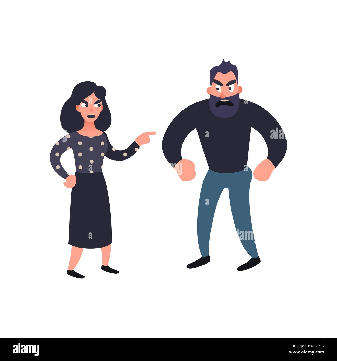 Man and woman conflict. Family quarrel. Problems in relationship concept. Angry couple fighting and shouting at each other. Vector illustration in flat style Stock Vector Image & Art - Alamy Man and woman conflict. Family quarrel. Problems in relationship concept. Angry couple fighting and shouting at each other. Vector illustration in flat style Stock Vector Image & Art - Alamy