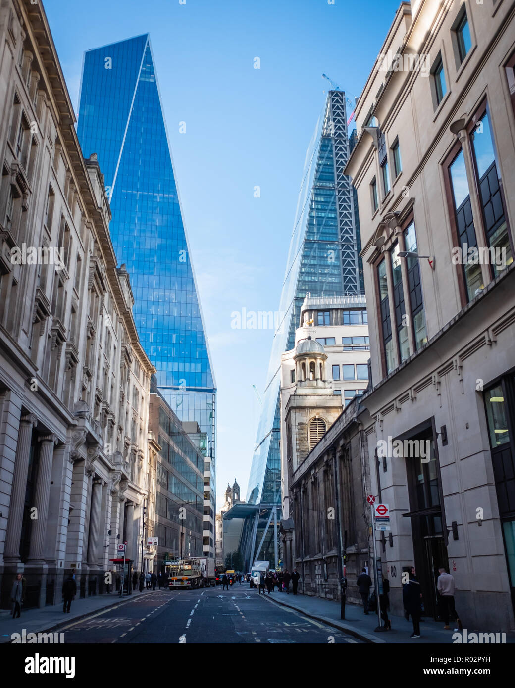 Walking through London Stock Photo