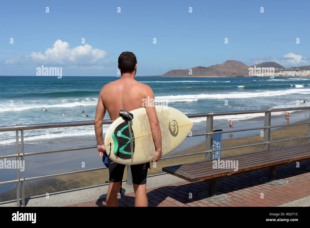 Surf City Gran Canaria Stock Photo