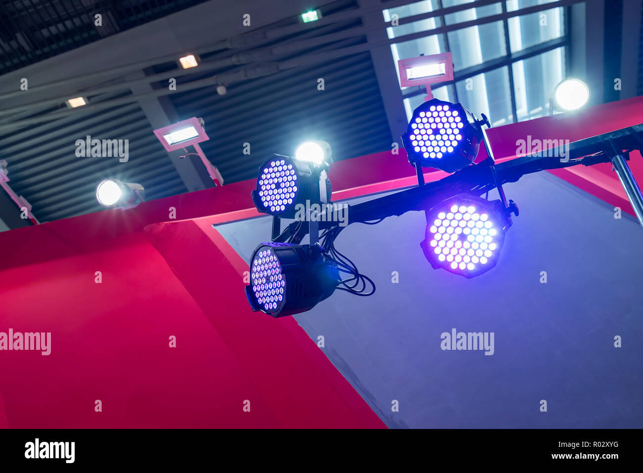 LED spot light. Modern stage illumination equipment Stock Photo Alamy
