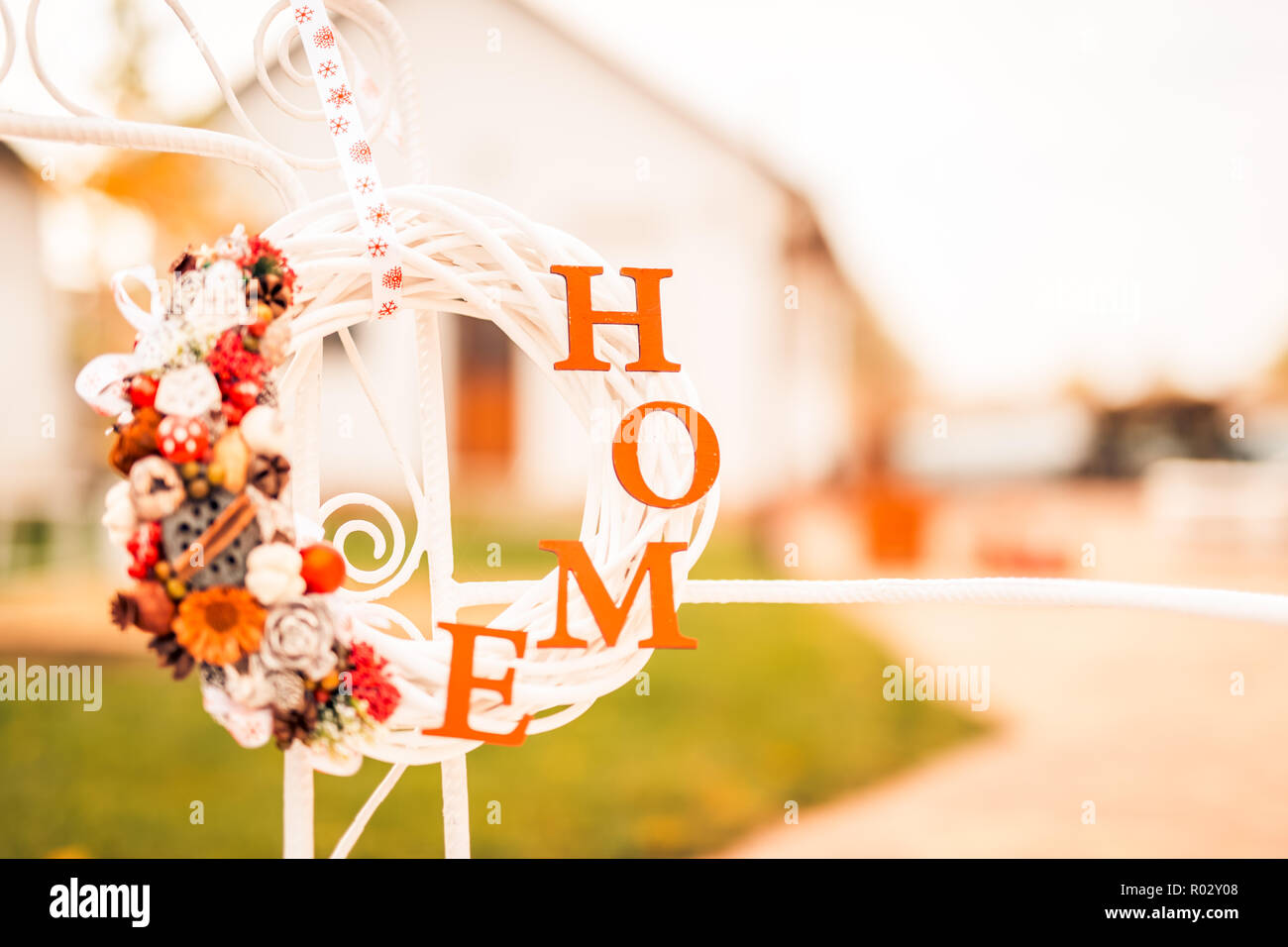 Home Decoration Ideas Xmas Sign Wooden Wreath With Cozy Home