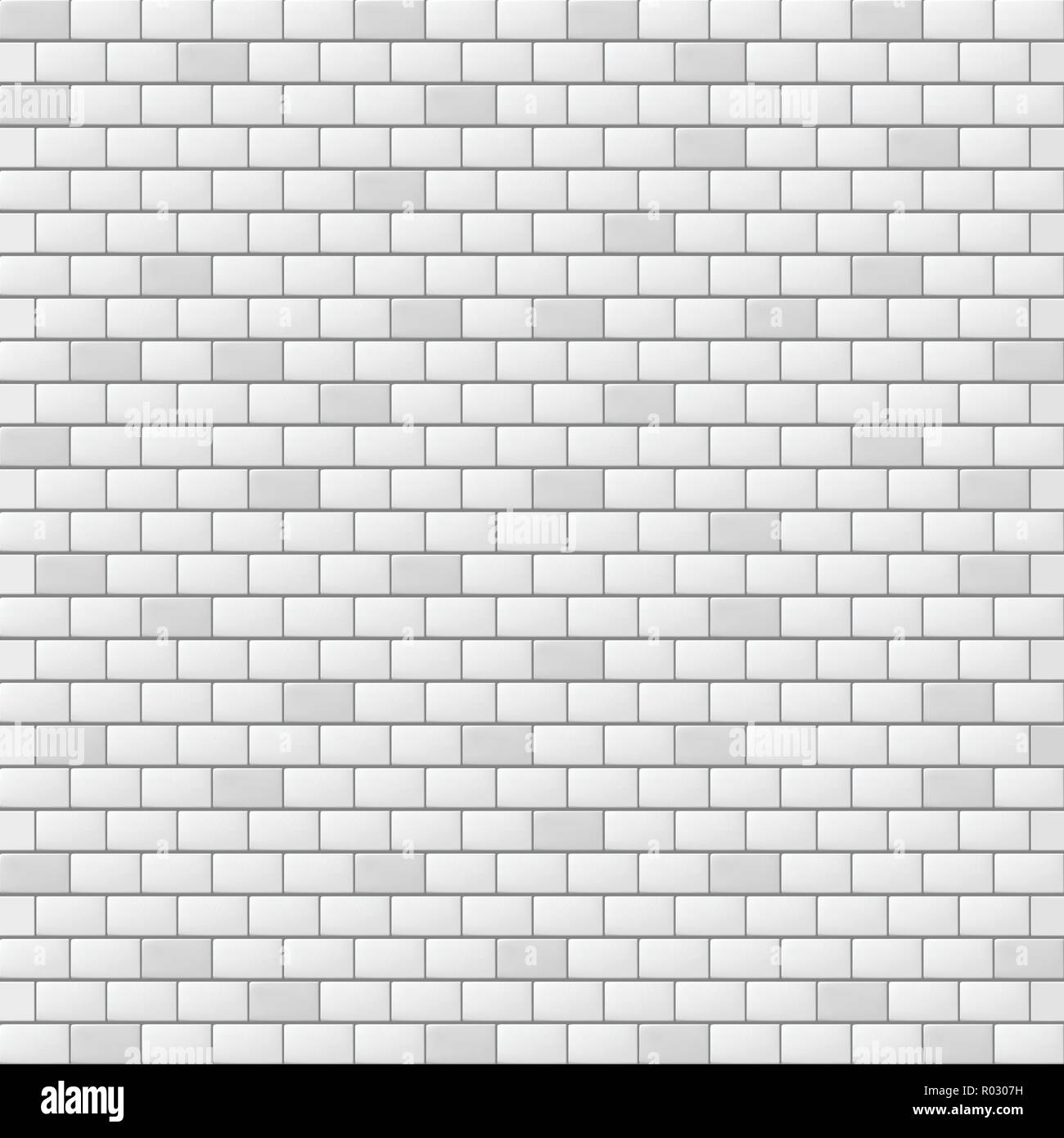 White brick wall texture or background with copy space for display of ...