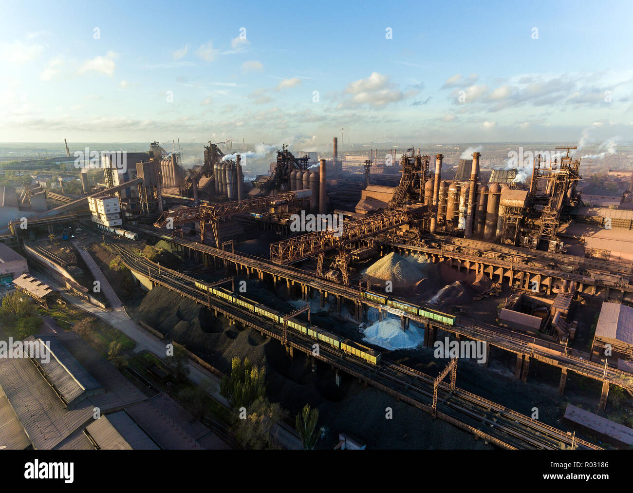 Industrial city of Mariupol, Ukraine, industrial plants Stock Photo Alamy