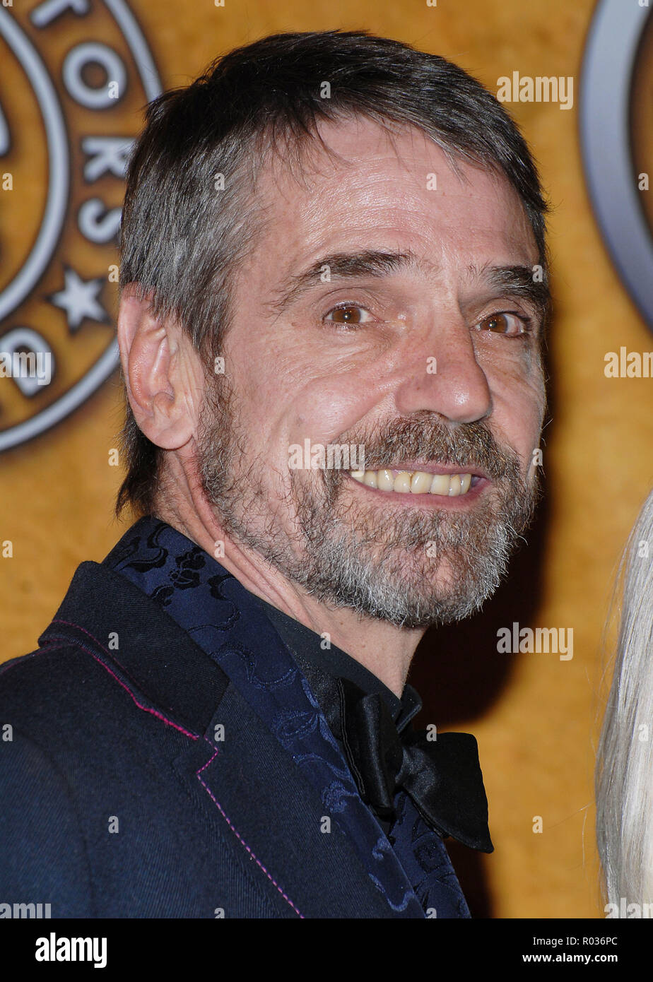 Jeremy Irons Backstage At The Sag Awards At The Shrine Auditorium In 