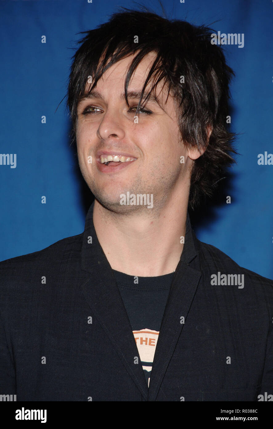 Billie Joe Armstrong (Green Day) backstage at the 32nd People Choice Awards at the Shrine Auditorium in Los Angeles. January 10, 2006.11 ArmstrongBillieJoe  Red Carpet Event, Vertical, USA, Film Industry, Celebrities,  Photography, Bestof, Arts Culture and Entertainment, Topix Celebrities fashion /  Vertical, Best of, Event in Hollywood Life - California,  Red Carpet and backstage, USA, Film Industry, Celebrities,  movie celebrities, TV celebrities, Music celebrities, Photography, Bestof, Arts Culture and Entertainment,  Topix, headshot, vertical, one person,, from the year , 2005, inquiry tsu Stock Photo