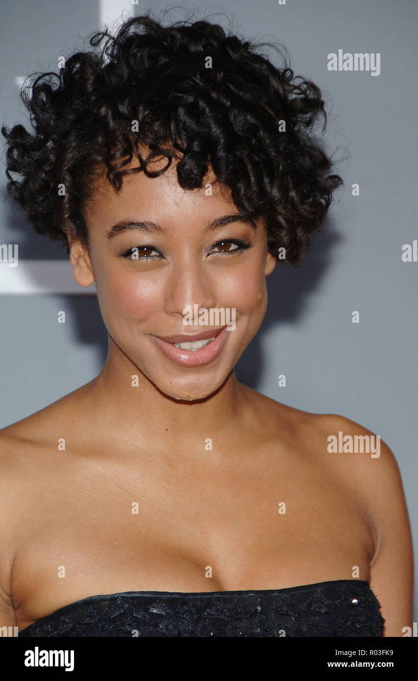 Corrine Bailey Rae arriving at the 49th Annual Grammy's at the Staples ...