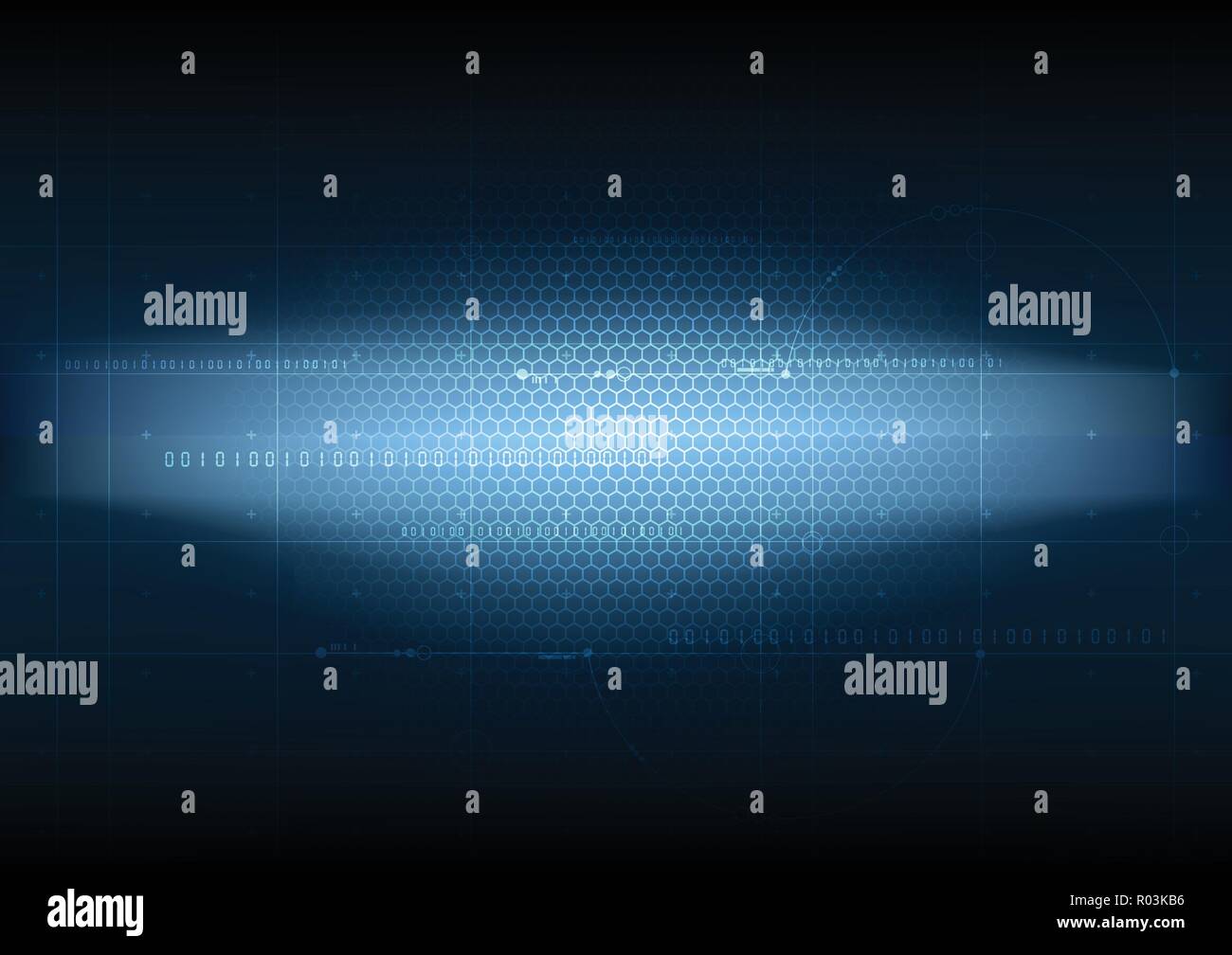 Abstract technological illuminated mesh blueprint vector background design Stock Vector
