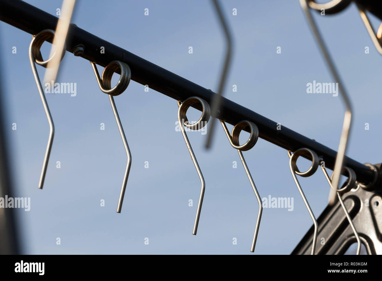details of a metal grain harvesting harvester, a broken combine Stock