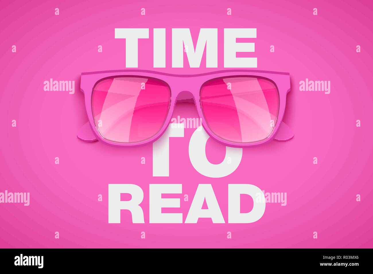 Time to read concept illustration Stock Vector Image & Art - Alamy