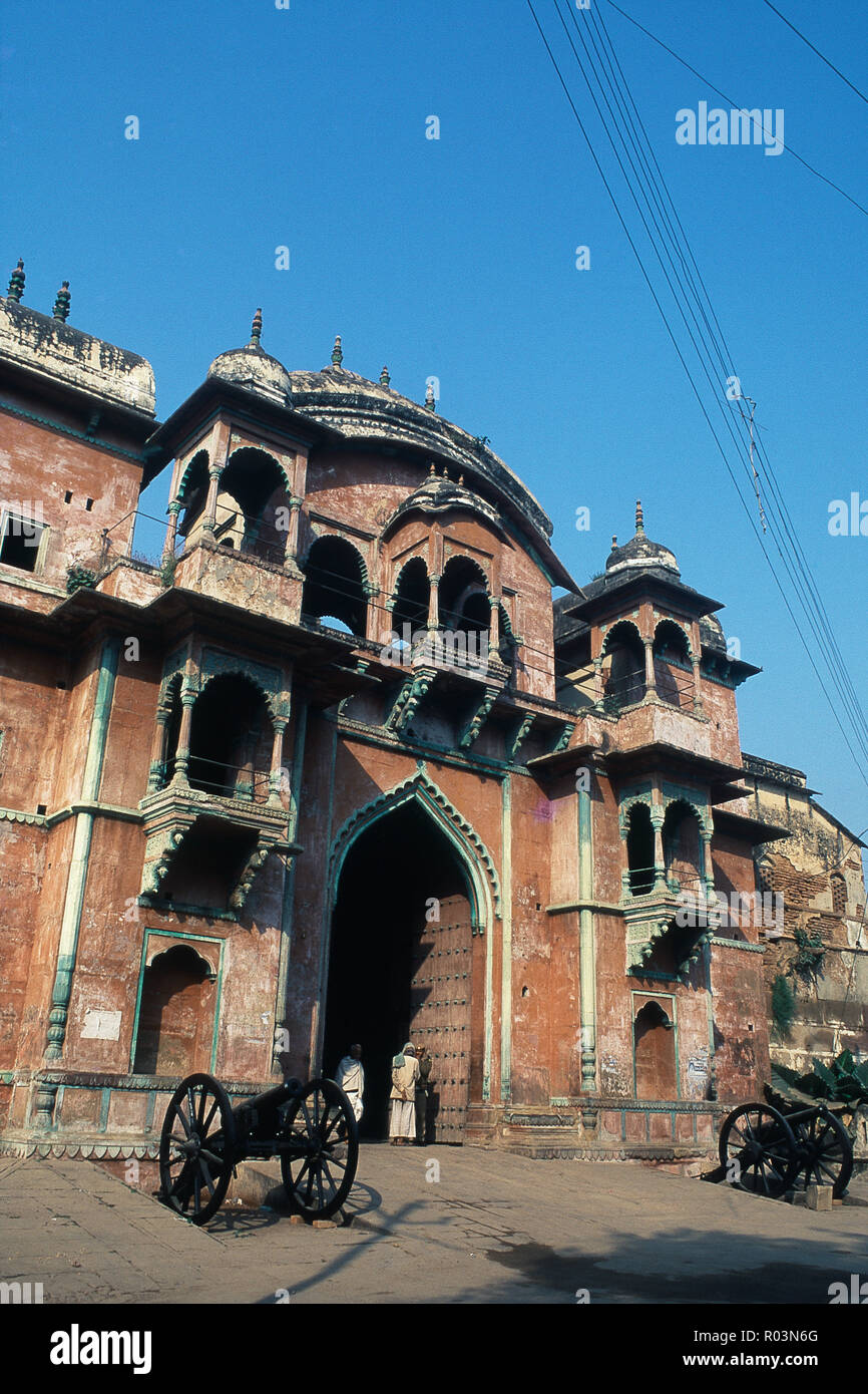 Entrance of Ramnagar Fort, Varanasi, Uttar Pradesh, India, Asia Stock