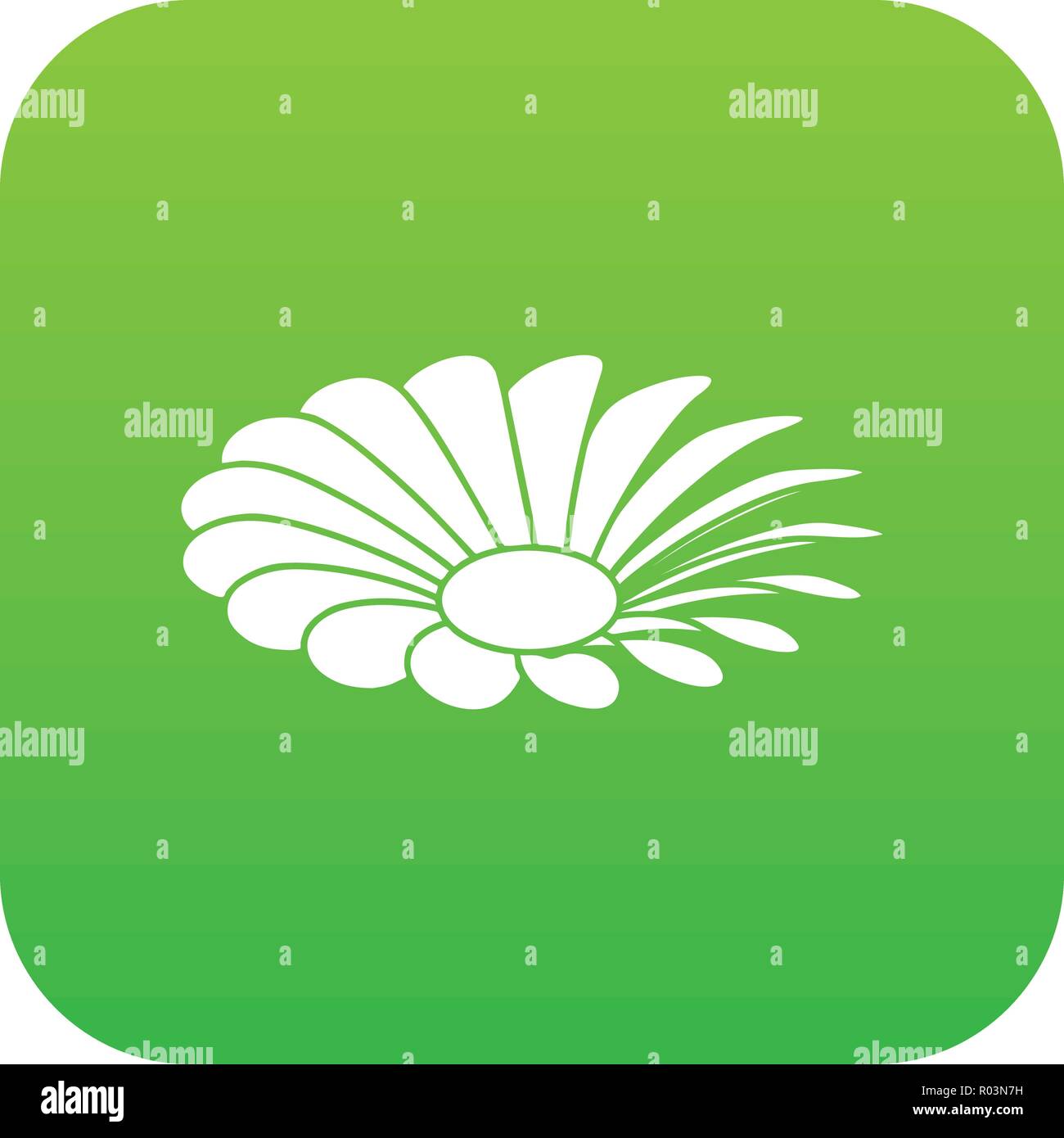 Love flower icon green vector Stock Vector Image & Art - Alamy