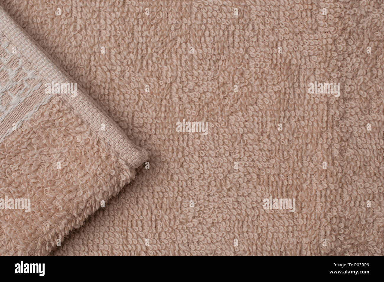 Clear brown towel texture background Stock Photo