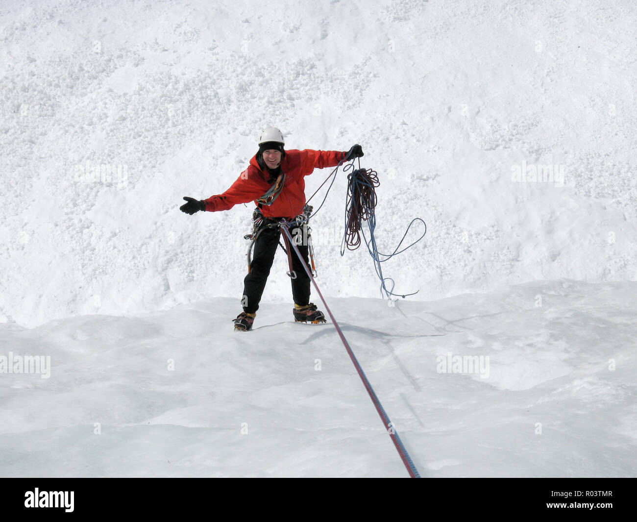 Male mountain ice climber hi-res stock photography and images - Alamy