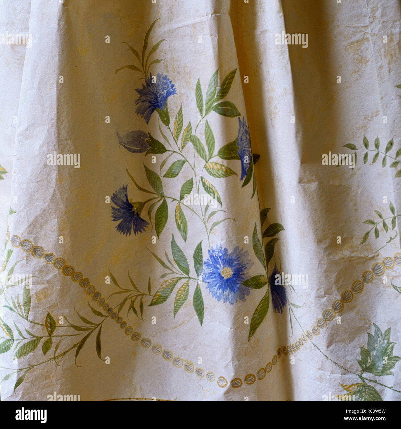 Close-up of a floral paper dress by Isabelle de Borchgrave Stock Photo
