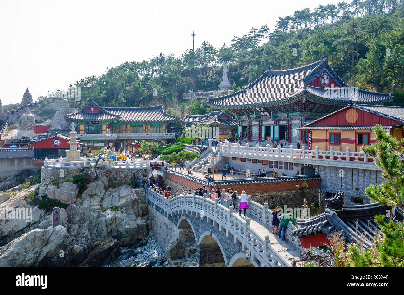 Haedong Yonggungsa Temple Is A Buddhist Temple At Busan South Korea 