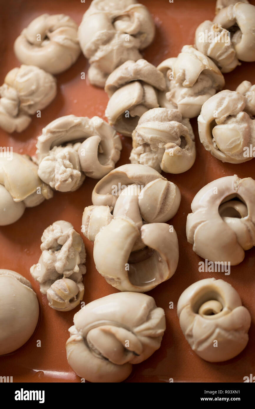 Soft herring roes or milt, from male herrings bought from a supermarket