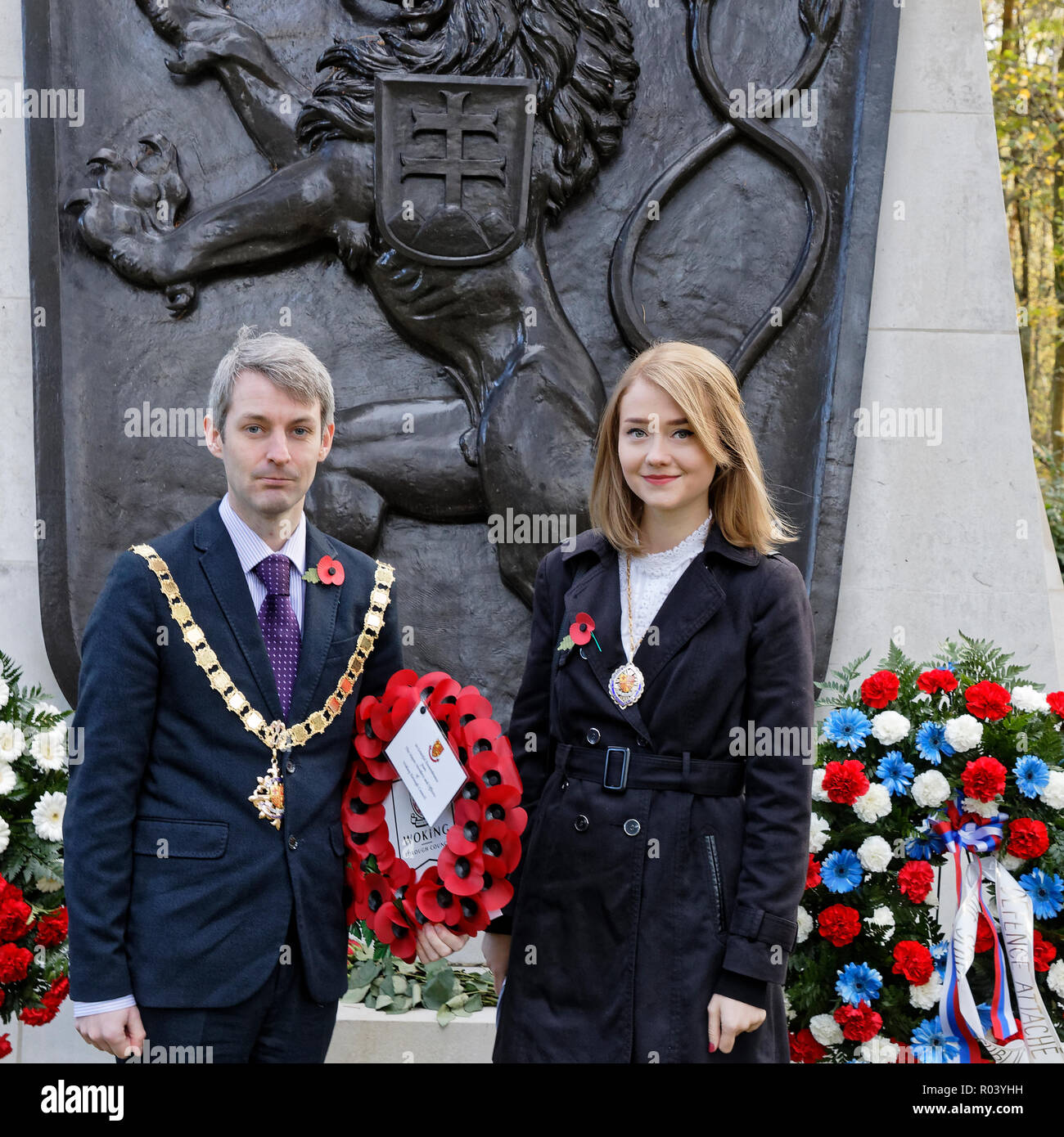 Will Forster & Hannah Thompson, Mayor & Mayoress of Woking, UK with ...