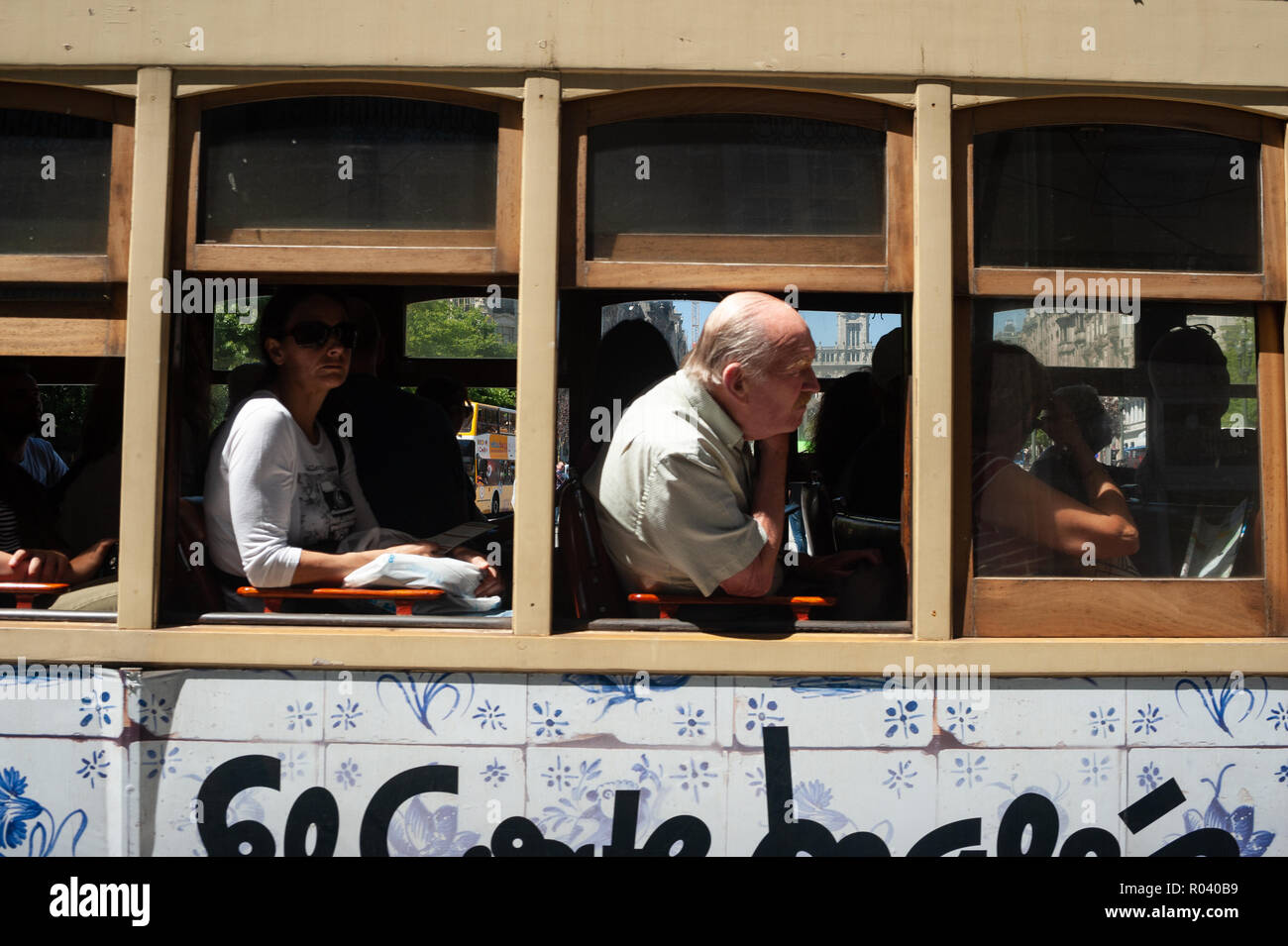 Porto, Portugal, tram round trip through Porto Stock Photo