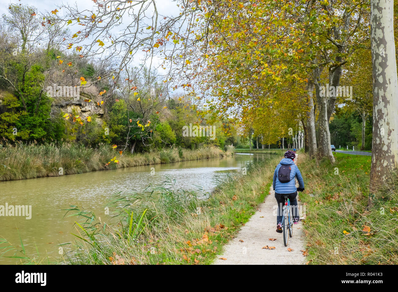 Cycling,Canal Du Midi,bicycle,ride,riding,Autumn,Fall,weather,near ...