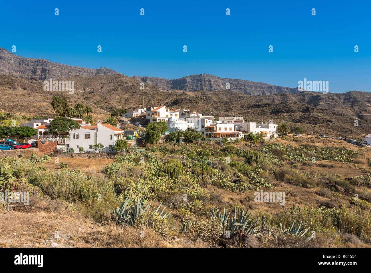 Veneguera city, Gran Canaria, Spain Stock Photo