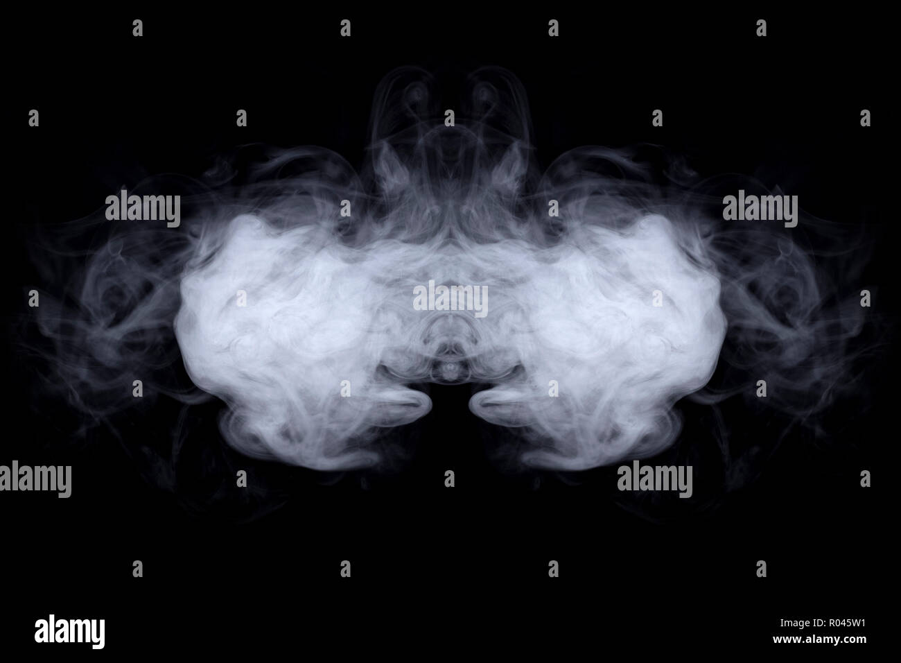smoke isolated on black background image Stock Photo - Alamy
