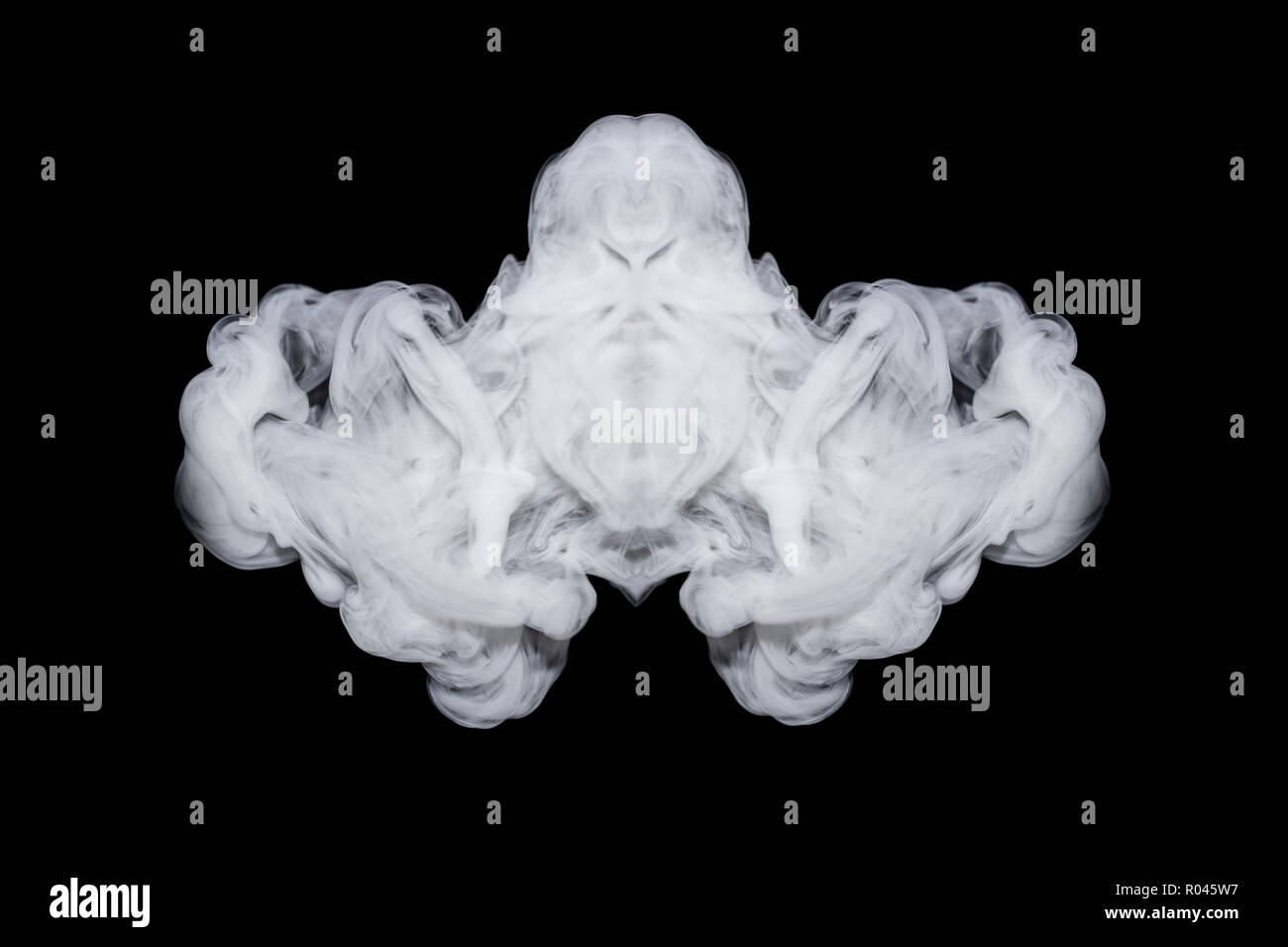 smoke isolated on black background image Stock Photo - Alamy