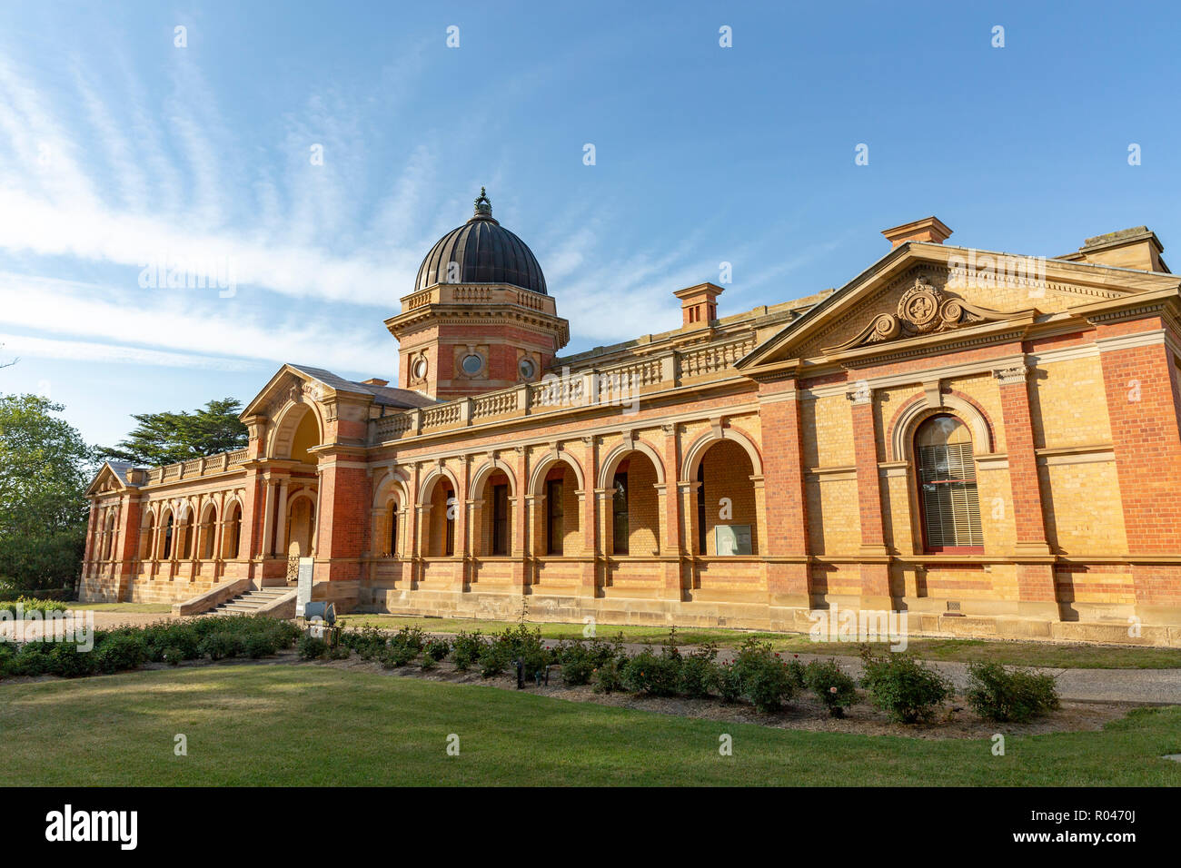 Historic court house building in the inland city of Goulburn in New
