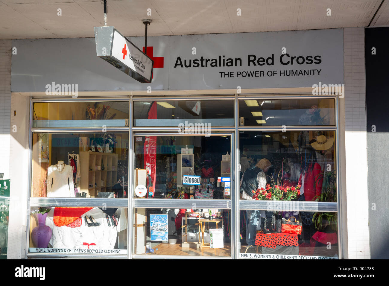 Australian Red Cross charity store in Goulburn,New South Wales