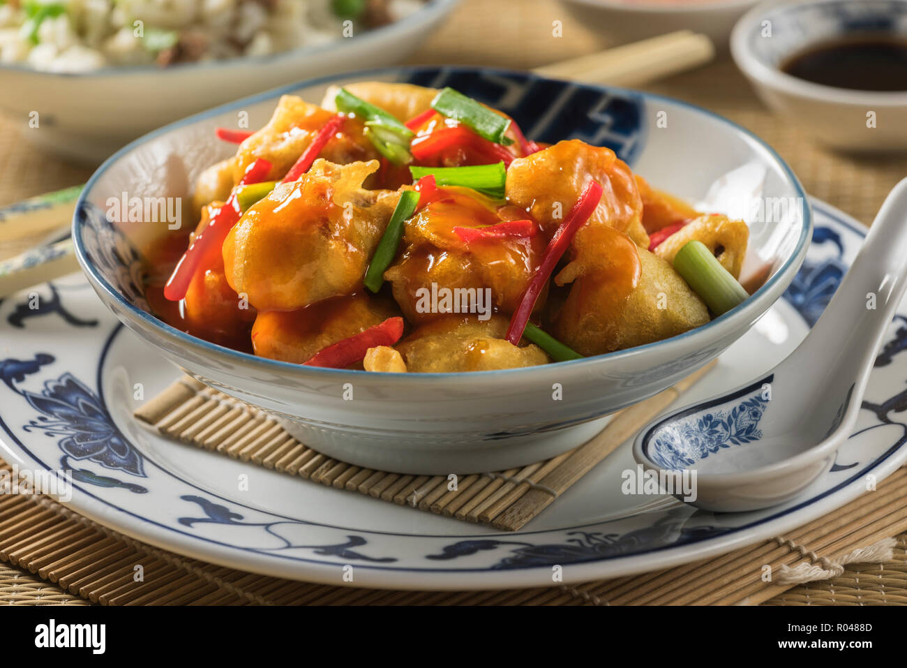 Sweet and sour pork. Chinese food Stock Photo