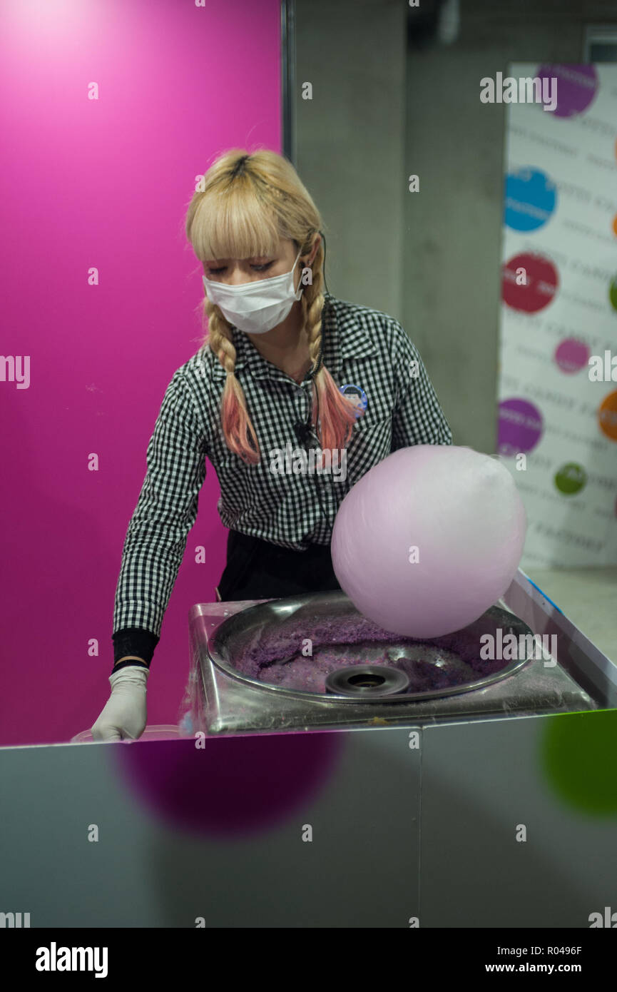 Tokyo, Japan, colored cotton candy Stock Photo Alamy