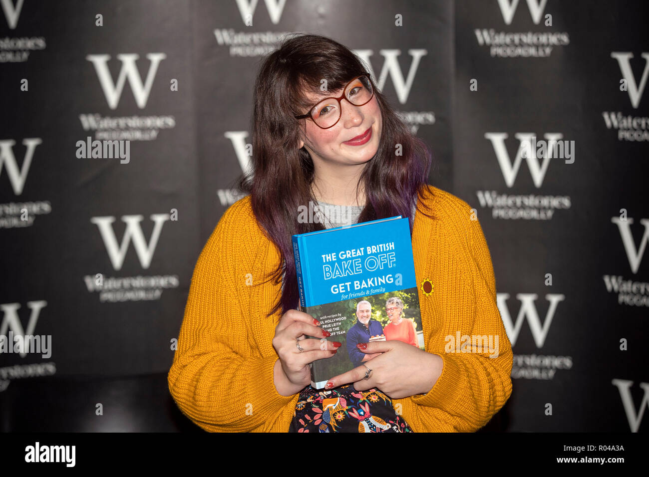 Great British Bake Off 2018 finalist KimJoy Hewlett during a book