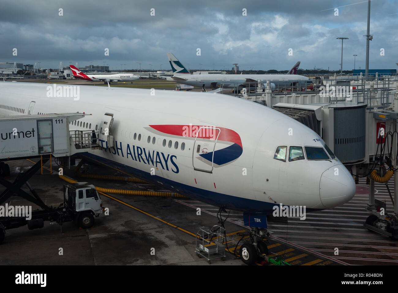 Sydney, Australia, British Airways at Sydney Airport Stock Photo