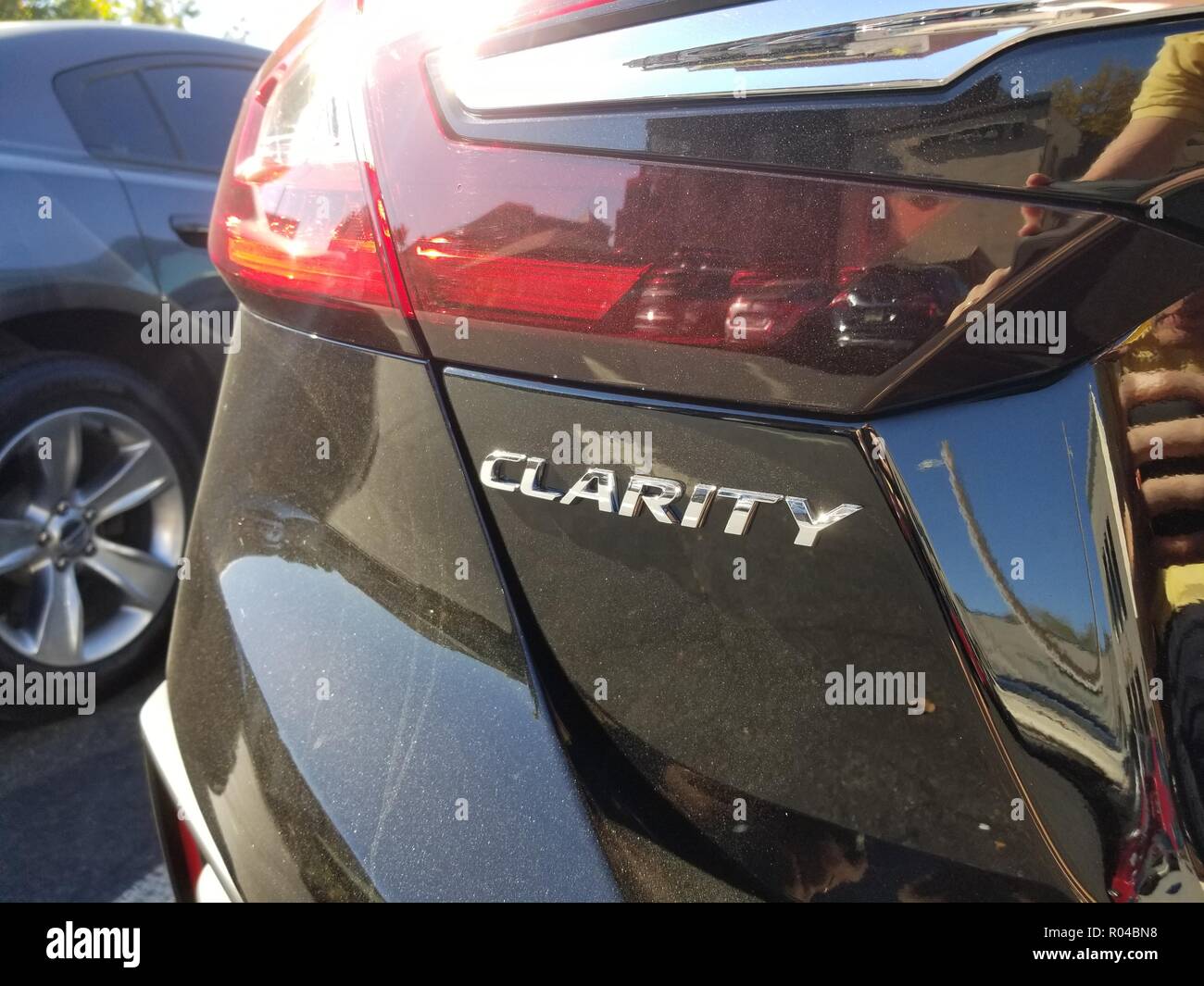 Close-up rear view of the parked Honda Clarity automobile at the Walnut Creek auto lot in Walnut Creek, California, October 30, 2018 Stock Photo