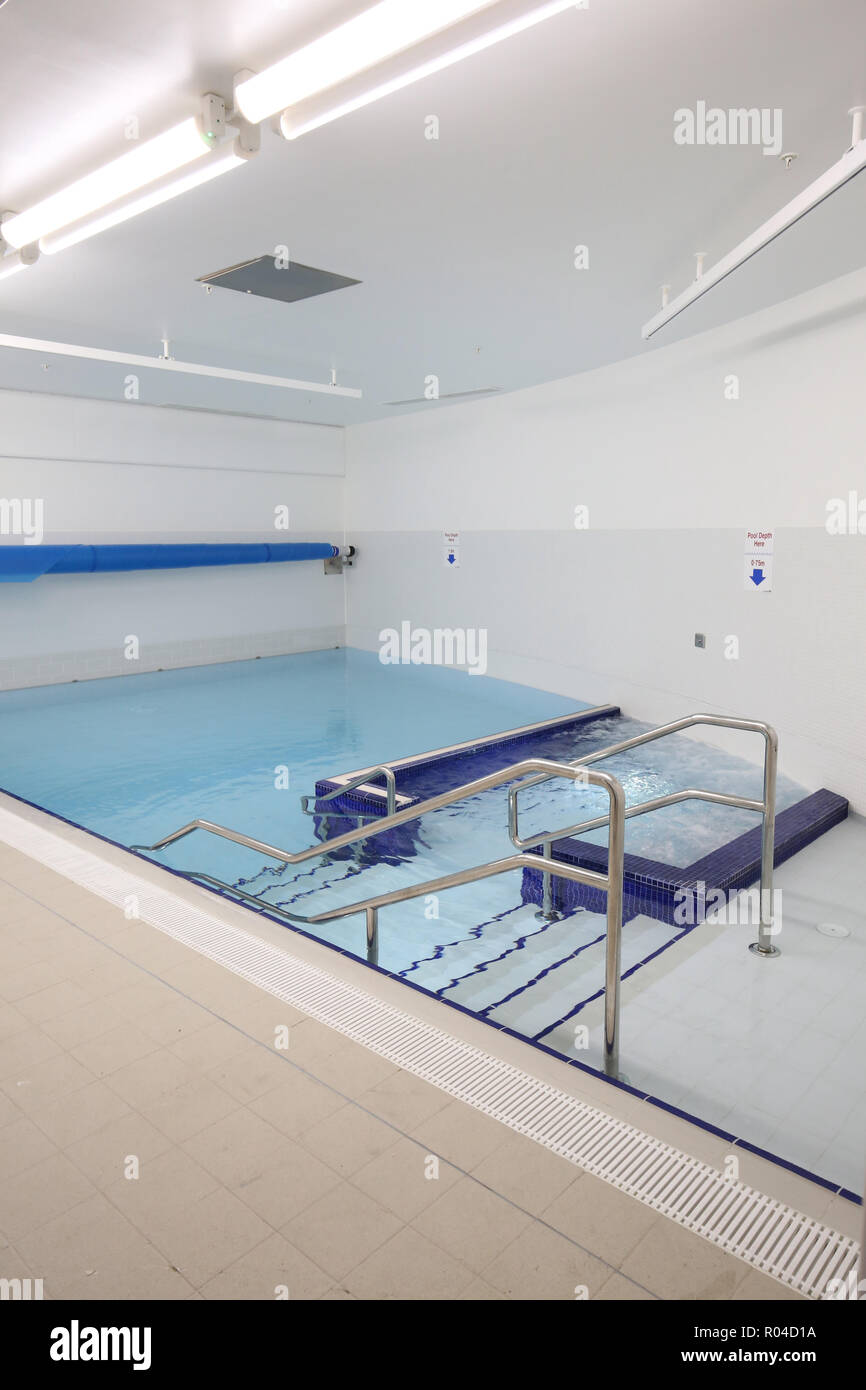 Hydrotherapy pool in a brand new special school for children with severe learning difficulties, Southwark, London, UK Stock Photo