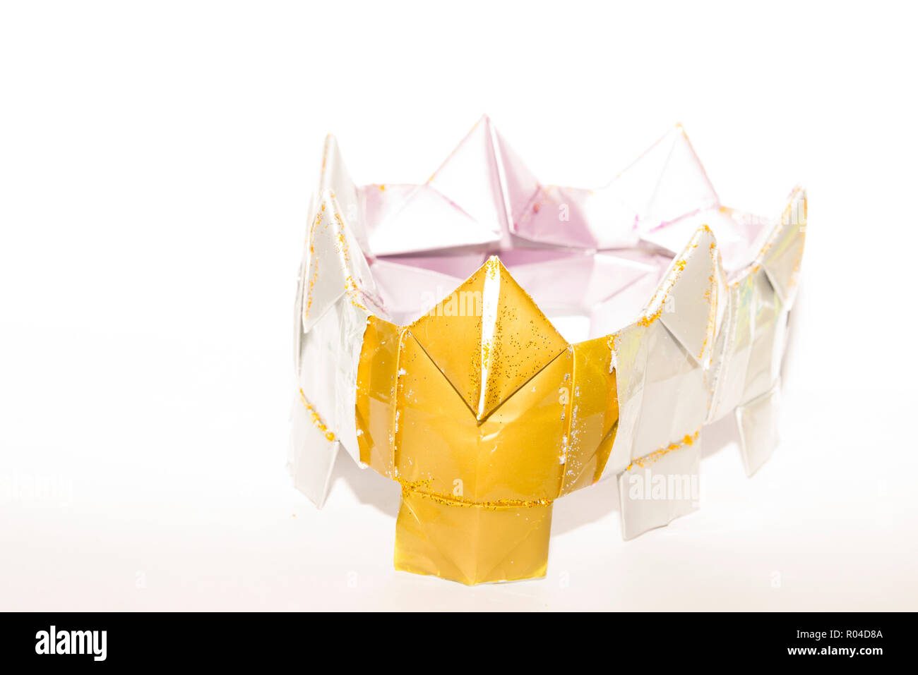 Origami Crown Stock Photo Alamy