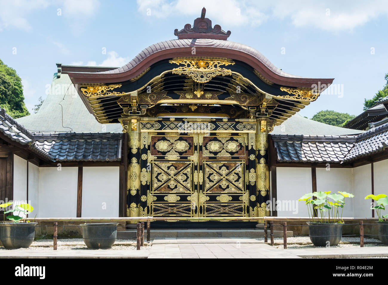 Japanese Temple Door Stock Photo 223833644 Alamy