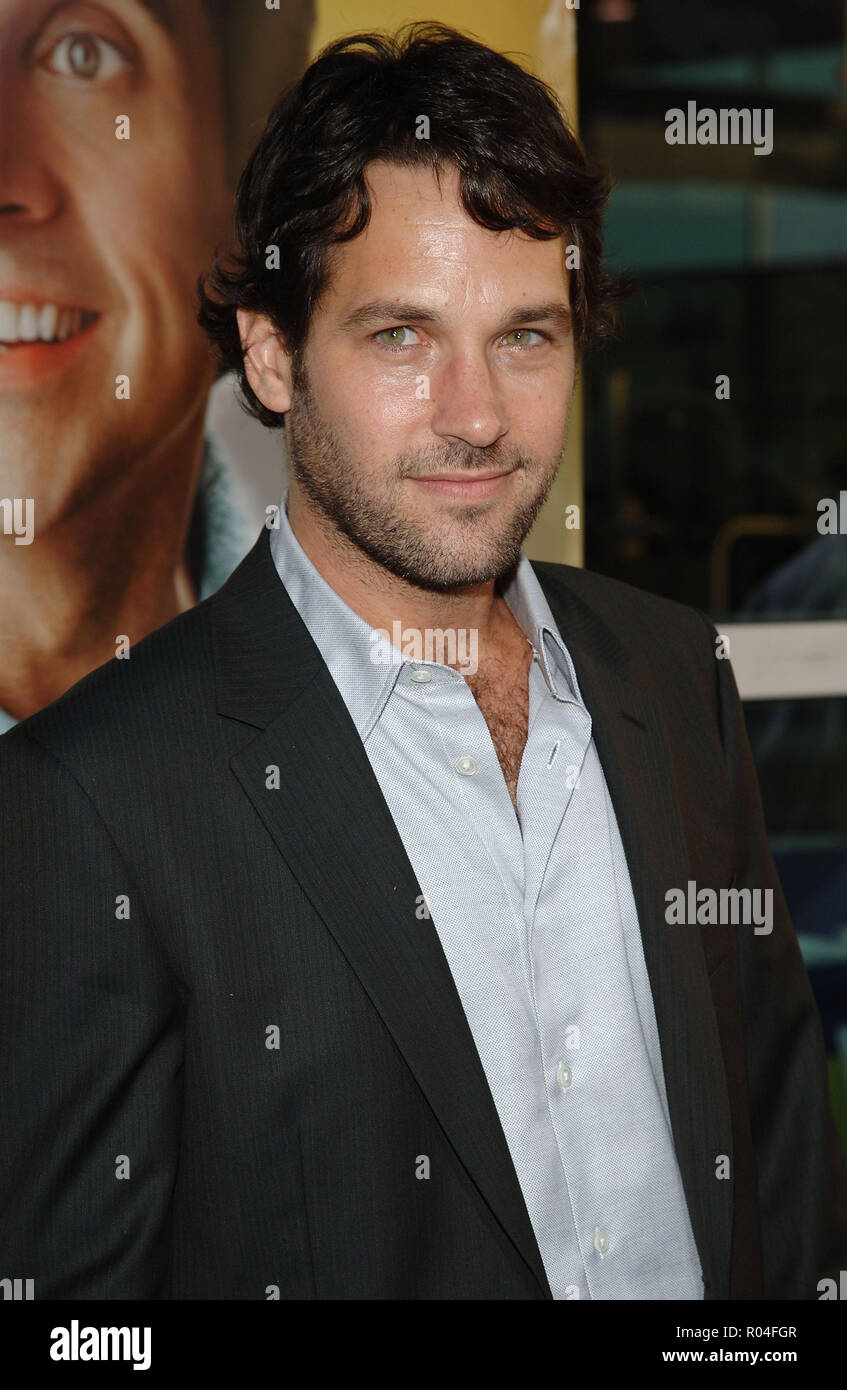 Paul Rudd arriving at the 40 Year-Old Virgin at the Arclight Theatre in ...