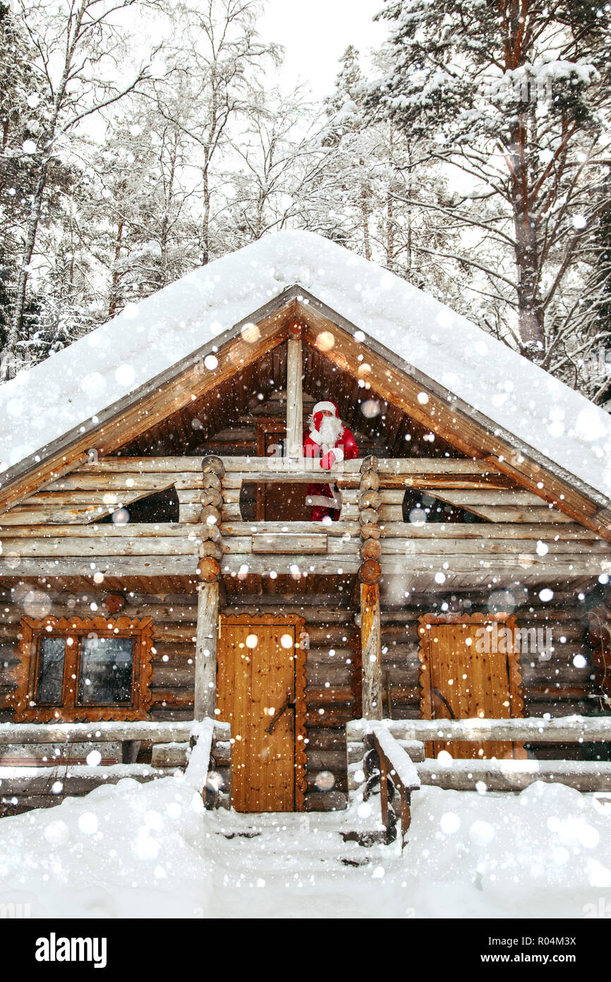 Home of Santa Claus at the North Pole. Real Santa Claus on the ...