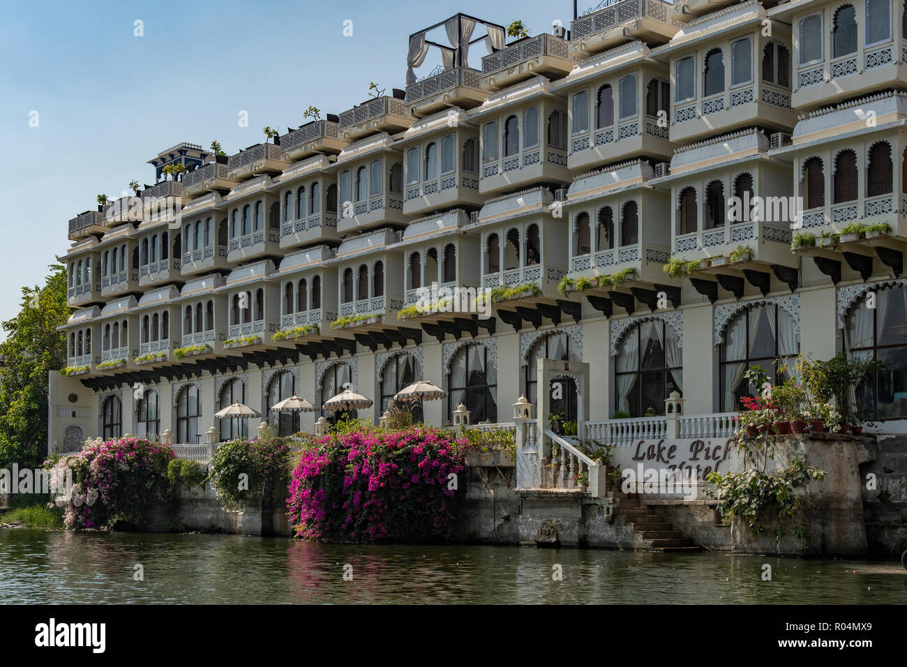 Lake Pichola Hotel, Udaipur, Rajasthan, India Stock Photo