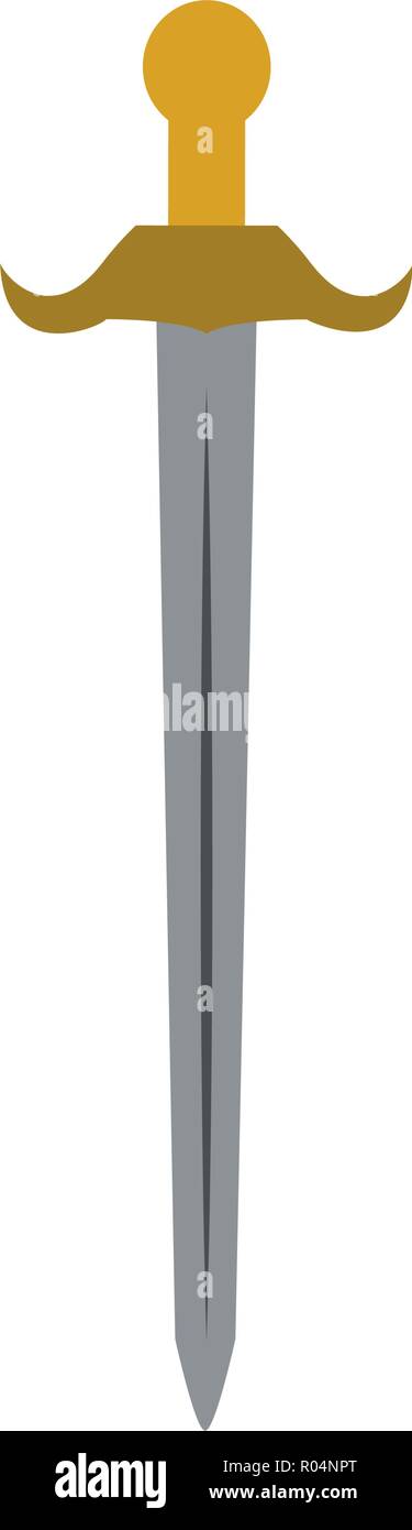 Sword medieval weapon isolated vector illustration graphic design Stock ...