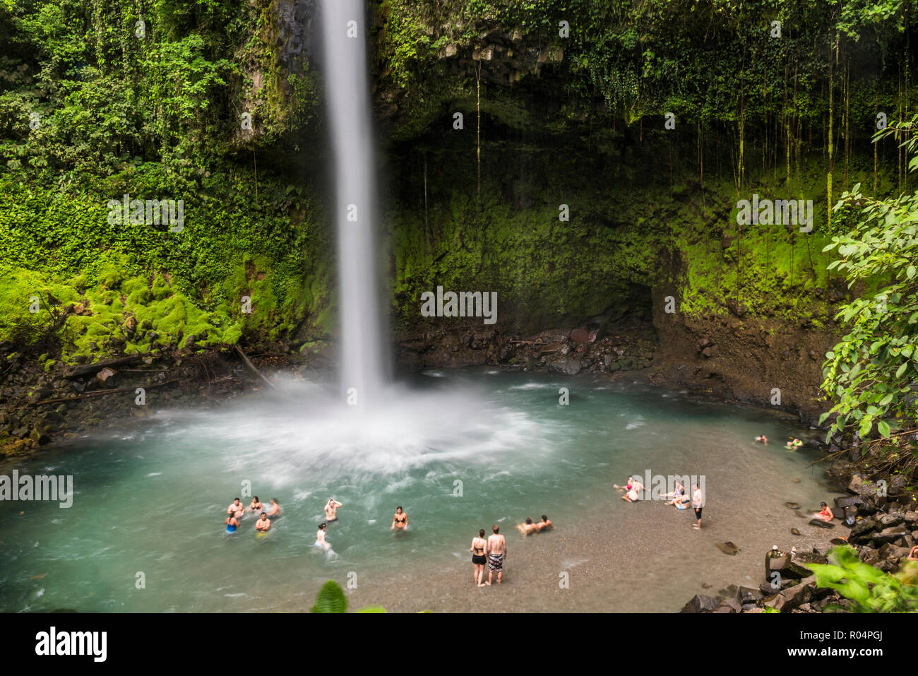 La Fortuna Waterfall, Alajuela Province, Costa Rica, Central America Stock Photo